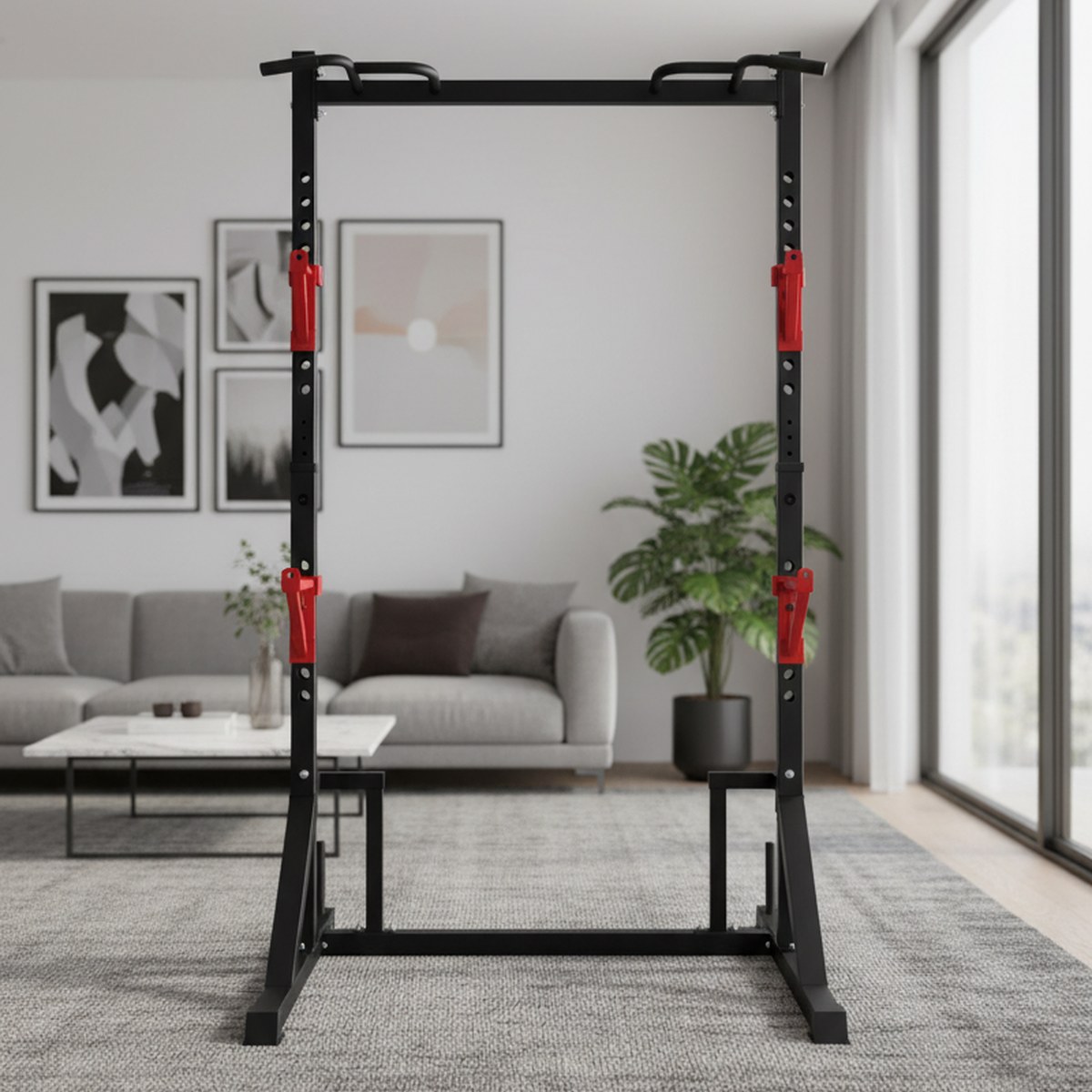 Home Bar And Gym - Verstelbaar Power Rack met Pull-up Bar,