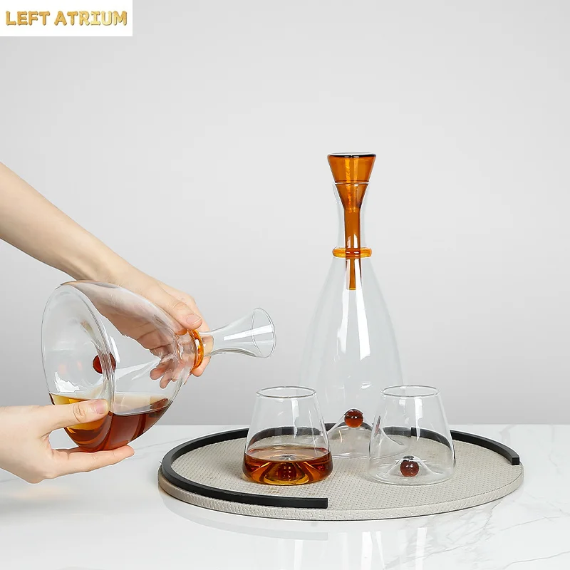 Home Bar And Cabinet - Moderne minimalistische glazen karaf voor thuisbar,