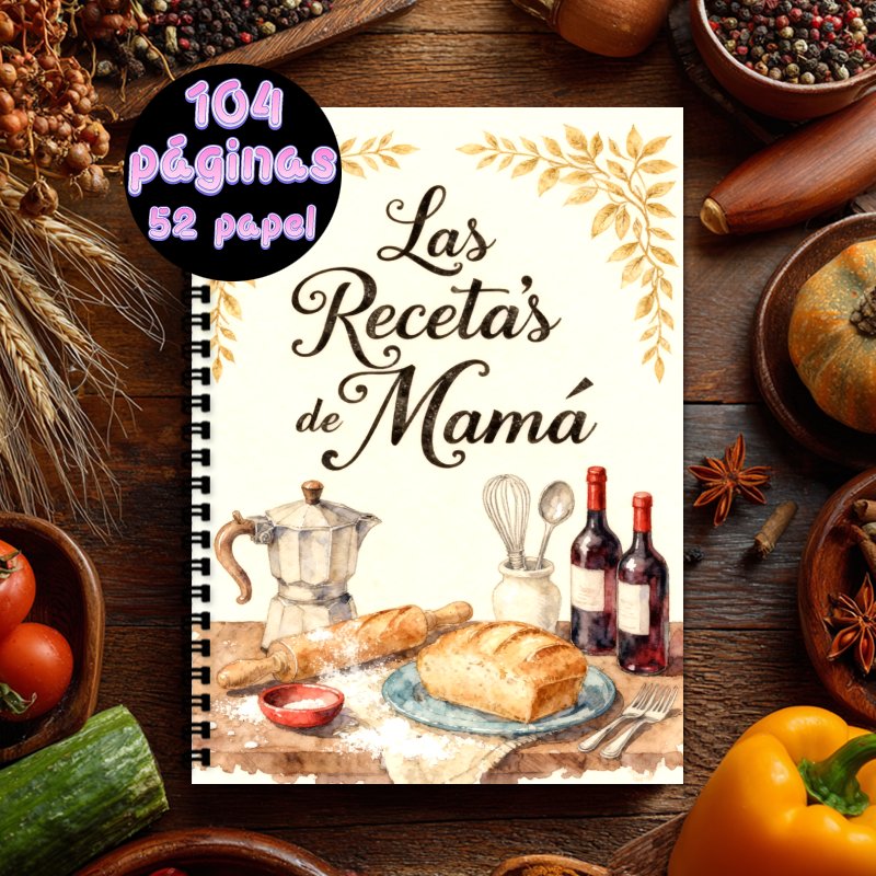 Cocktail Recipe Book - Spaans receptenboek A5 Receptenboek voor mannen
