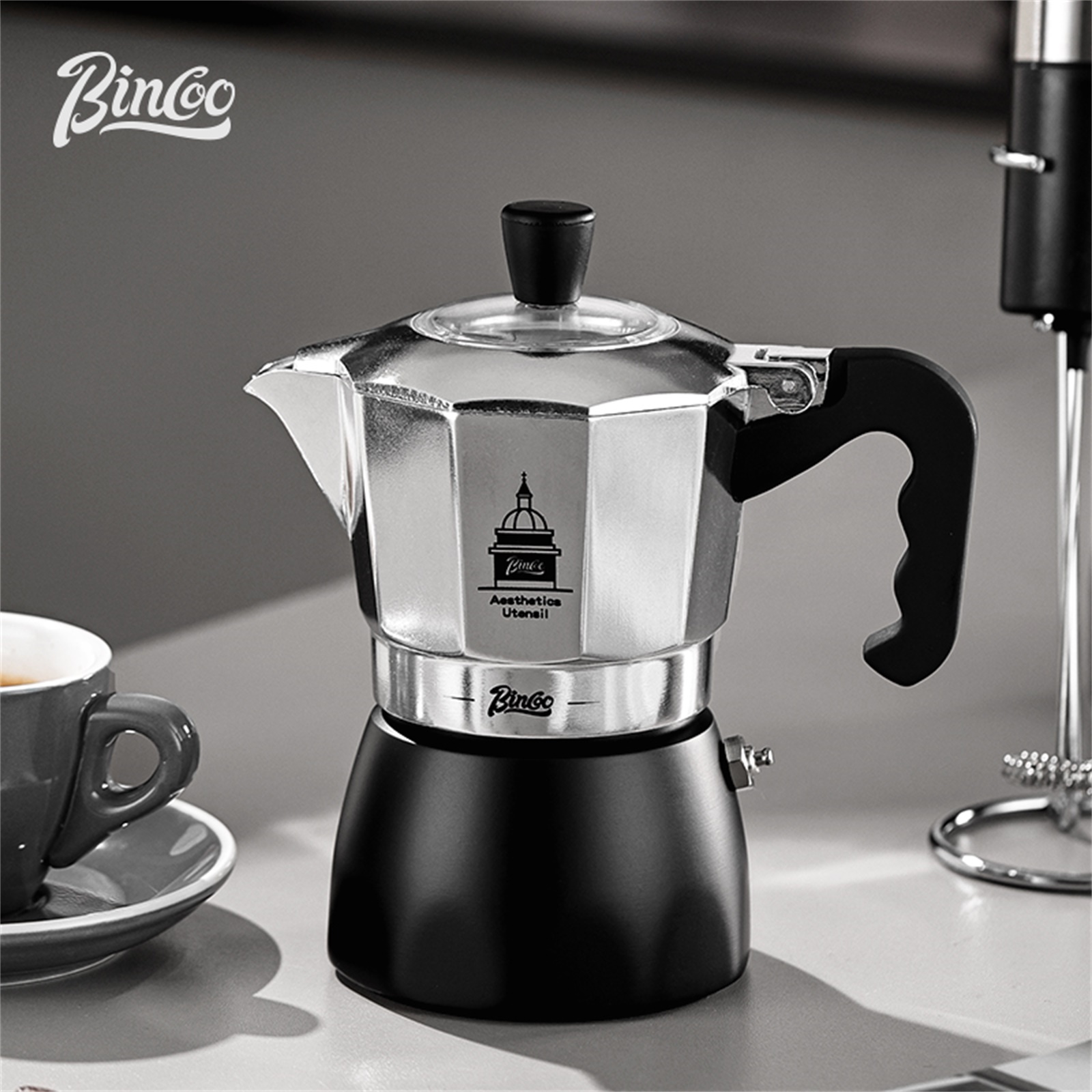 BINCOO Moka Pot met dubbele kl - Home Barista recensie en prijs