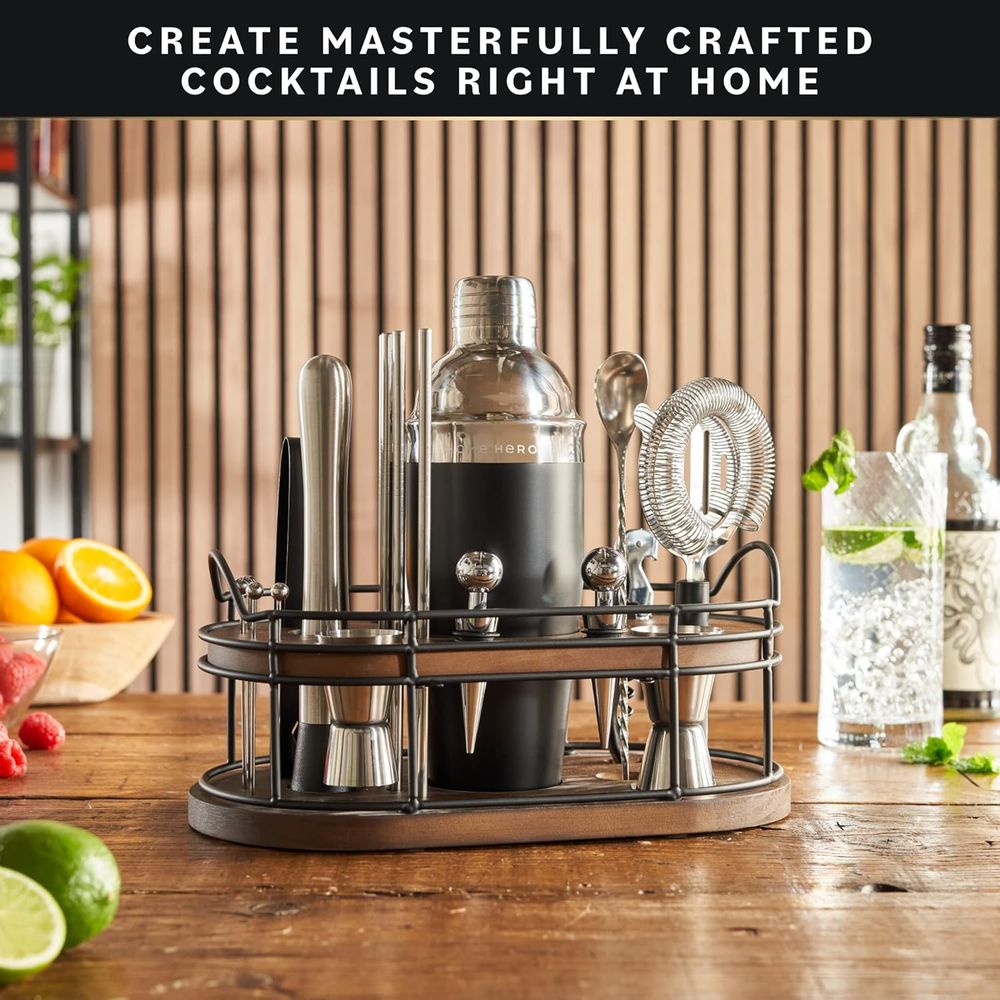 22-delige cocktailshaker & bar - Cocktail Recipe Book recensie en prijs