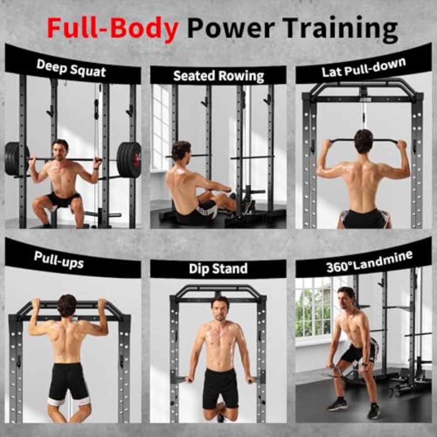 Homegym power rack met LAT pul - Home Bar And Gym recensie en prijs