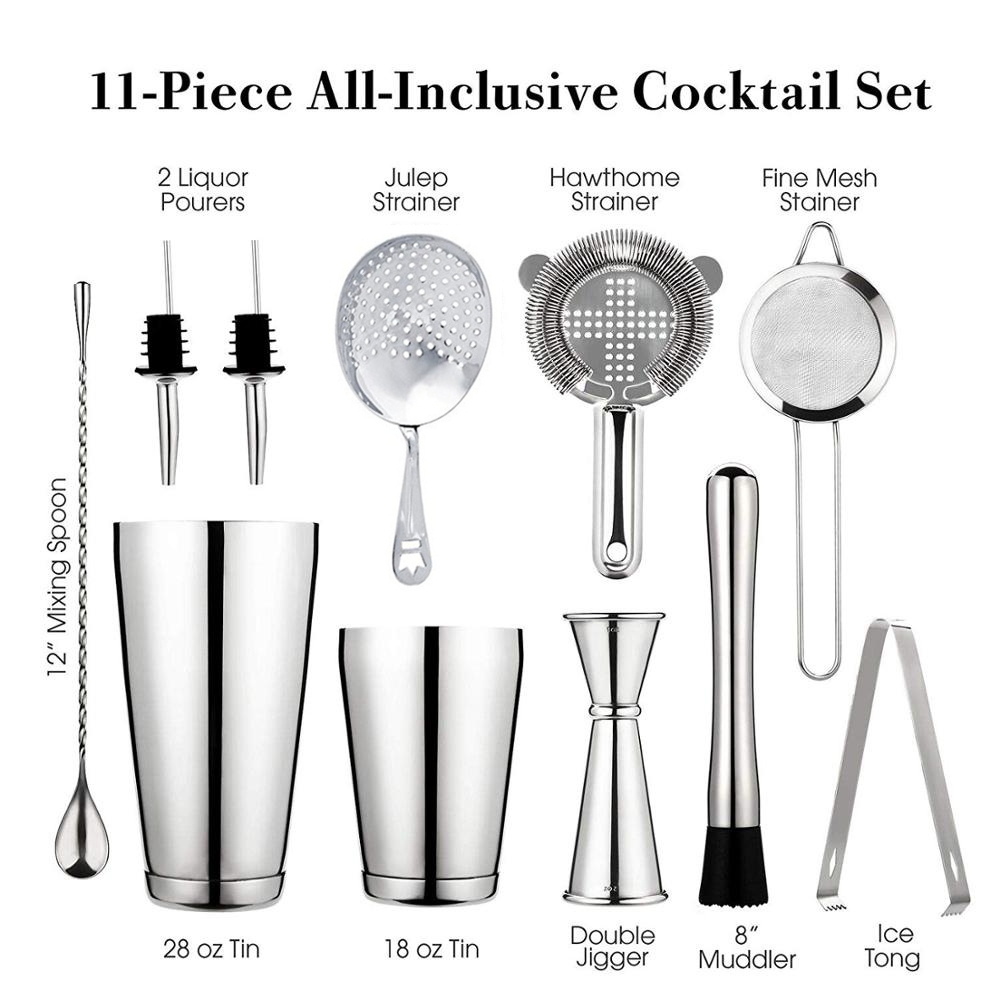 Cocktail Shaker Bar Set: 2 gew - Boston Shaker Set recensie en prijs